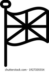 england vector thin line icon