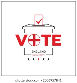 England wählt, England Bürger Teilnahme an der Abstimmung, gehen zur Abstimmung, Abstimmung, Hand verlassen Stimme, positive Stimme, negative Stimme, Hand hinterlassen Papier in der Wahlurne, Wahlen, Wahl des Herrschers.