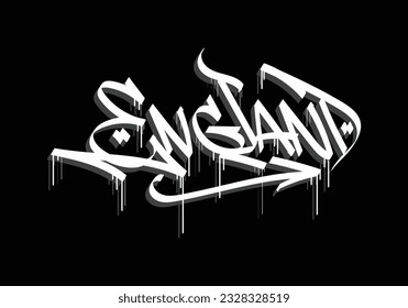 ENGLAND word lettering custom design