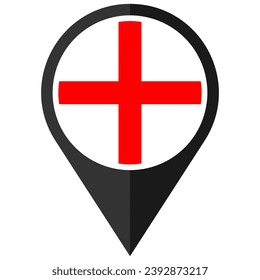 england in the world flag location point icon pack