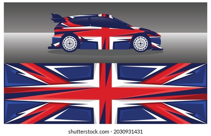 England Wrap Car Background Design 