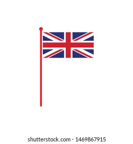 england,british flag icon logo vector illustration