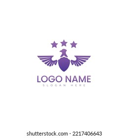 Diseño de ilustración vectorial del logotipo de pájaro de Engle