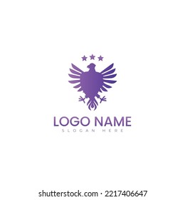 Engle bird logo vector illustration design