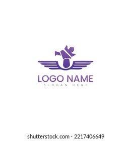 Engines Vogel-Logo, Vektorgrafik-Design