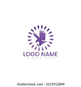 Engle Birds logo vector illustration design