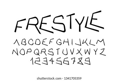 English alphabet. Black and white lettering.Letter. Vector handwritten brush script. ABC Painted Letters. Modern Brushed Lettering. Painted Alphabet