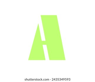 English alphabet capital A letter vector design isolated in white background