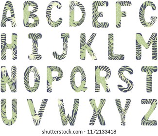 English Alphabet Capital Letters Hand Drawn Stock Vector (Royalty Free ...