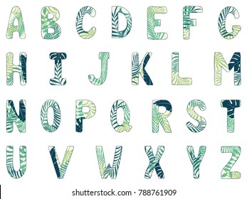 English Alphabet Capital Letters Hand Drawn Stock Vector (Royalty Free ...