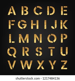 The English Alphabet capital letters vector