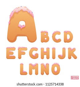 English alphabet font design.