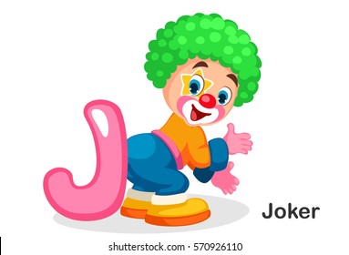 English alphabet J, J for joker