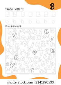 English alphabet letter tracing line printable worksheet with cute pictures for coloring for vocabulary learning. Basic writing practice for preschool and kindergarten kids students and teachers.