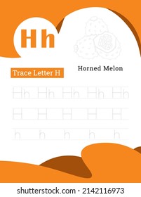 English alphabet letters tracing line printable worksheet with cute pictures for coloring for vocabulary learning. Basic writing practice for preschool and kindergarten kids students and teachers