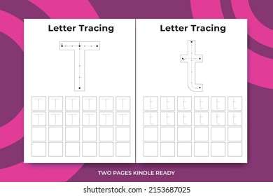 English alphabet letters tracing line printable worksheet with cute pictures for coloring for vocabulary learning. Basic writing practice for preschool and kindergarten kids students and teachers