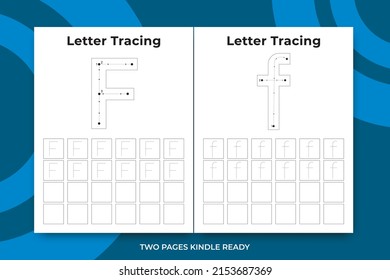 English alphabet letters tracing line printable worksheet with cute pictures for coloring for vocabulary learning. Basic writing practice for preschool and kindergarten kids students and teachers