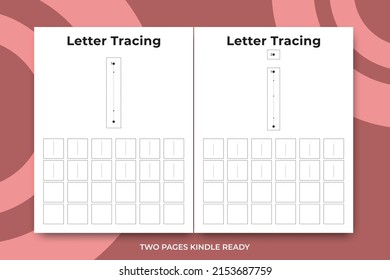 English alphabet letters tracing line printable worksheet with cute pictures for coloring for vocabulary learning. Basic writing practice for preschool and kindergarten kids students and teachers