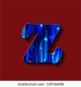 English alphabet. Printed font