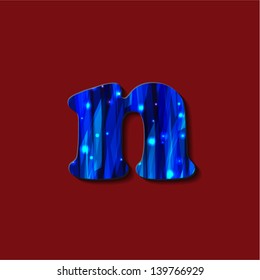 English alphabet. Printed font
