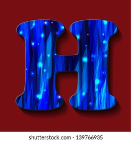 English alphabet. Printed font