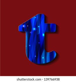 English alphabet. Printed font