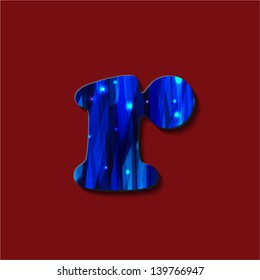 English alphabet. Printed font