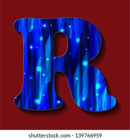 English alphabet. Printed font