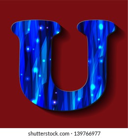 English alphabet. Printed font