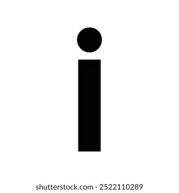 English Alphabet Small Letter j Vector Shape