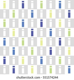 English alphabet tile,color and gray scale I - Geometric seamless pattern