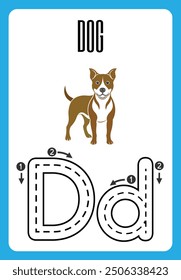 English alphabet tracing practice worksheets, educational letters a-b dot tracing pattern For children in kindergarten