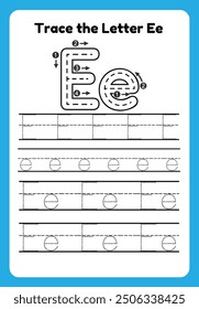 English alphabet tracing practice worksheets, educational letters a-b dot tracing pattern For children in kindergarten