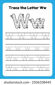 English alphabet tracing practice worksheets, educational letters a-b dot tracing pattern For children in kindergarten