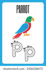 English alphabet tracing practice worksheets, educational letters a-b dot tracing pattern For children in kindergarten