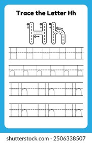 English alphabet tracing practice worksheets, educational letters a-b dot tracing pattern For children in kindergarten