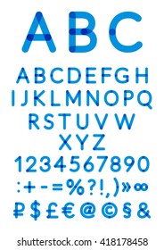 English alphabet. Vector illustration