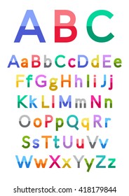 Vector Stylized Colorful Font Alphabet Stock Vector (Royalty Free ...