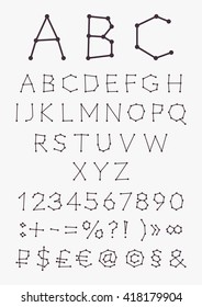 English alphabet. Vector illustration
