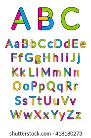 English alphabet. Vector illustration