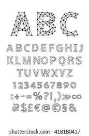 English alphabet. Vector illustration