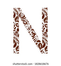 English alphabet, vintage font, funny hand drawn typeface,, ABC, Lowercase and uppercase letters. Vector letters, font on white background