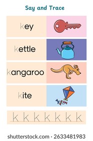 English Alphabet Worksheet - Letter Tracing and Writing Practice