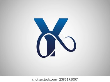 English alphabet Y with infinity sign. Infinity, eternity, infinite, endless, loop symbols.