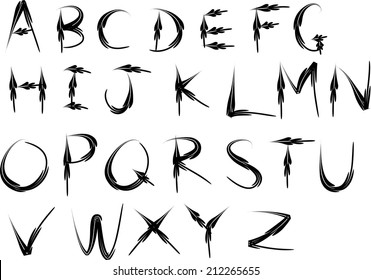 English alphabet A to Z