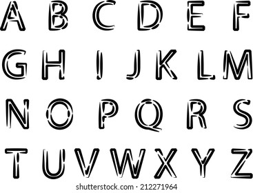 English alphabet A to Z