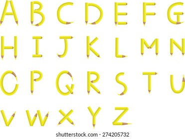 English alphabet A to Z