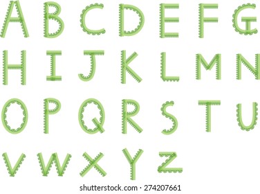 English alphabet A to Z
