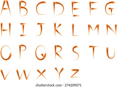 English alphabet A to Z