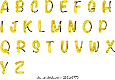 English alphabet A to Z